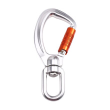 Swivel Triple Lock Locking Climbing Carabiners for Rappelling, Climbing, Ropes