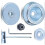 For  Lawnmower Accessories Upper and Lower Pressure Plates, Reverse Thread Nuts, Washers, and Protective Covers 2