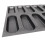 5X 12-Håls Silikonbaguette Pan-Non-Stick Perforerade Franska Brödformar, Varmkorvformar, Bakfoder Mat Brödform 10