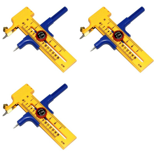 3X Compass Circle Cutter Circular Cutting Tool Adjustable Compass Circle Cutter Cortador Circular Circle Cutter