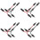 8X Solar Y Branch Cable Connectors,Solar Cable Parallel Adaptor in Pair for Solar Pane,Cable Wire Plug Tool Kit 1