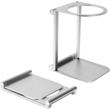 Soporte para Cafetera de Goteo, Soporte Plegable y Portátil para Máquina de Espresso Eléctrica, para Molinillo de Café, Gotero Plateado