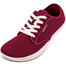Hobibear Unisex-Laufschuhe Barfuß Sportlich Atmungsaktiv Bordeaux 42 — barfußschuhe unisex, minimallaufschuhe, atmungsaktive bordeaux schuhe