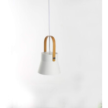 Industrial Metal Modern Ceiling Hanging Lamp White 16.5x13.5 cm — e27 pendant light, industrial ceiling light, metal pendant light