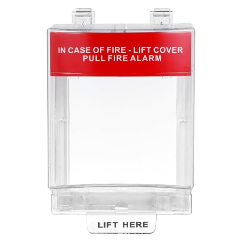 2Pcs Fire Alarm Cover: Fire Alarm Pull Station Covers Manual Call Point Protective Guard for Fireproof  Guard 2