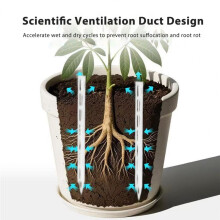 100pcs Potted Plant Soil Aeration Vent Pipe, Anti Root Rot Breathable Drain Tube Helps Plants Grow Healthily