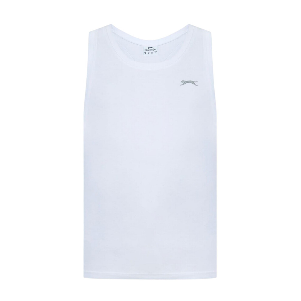 Slazenger (4Xl, ) Mens Cotton Sleeveless Vest Top White