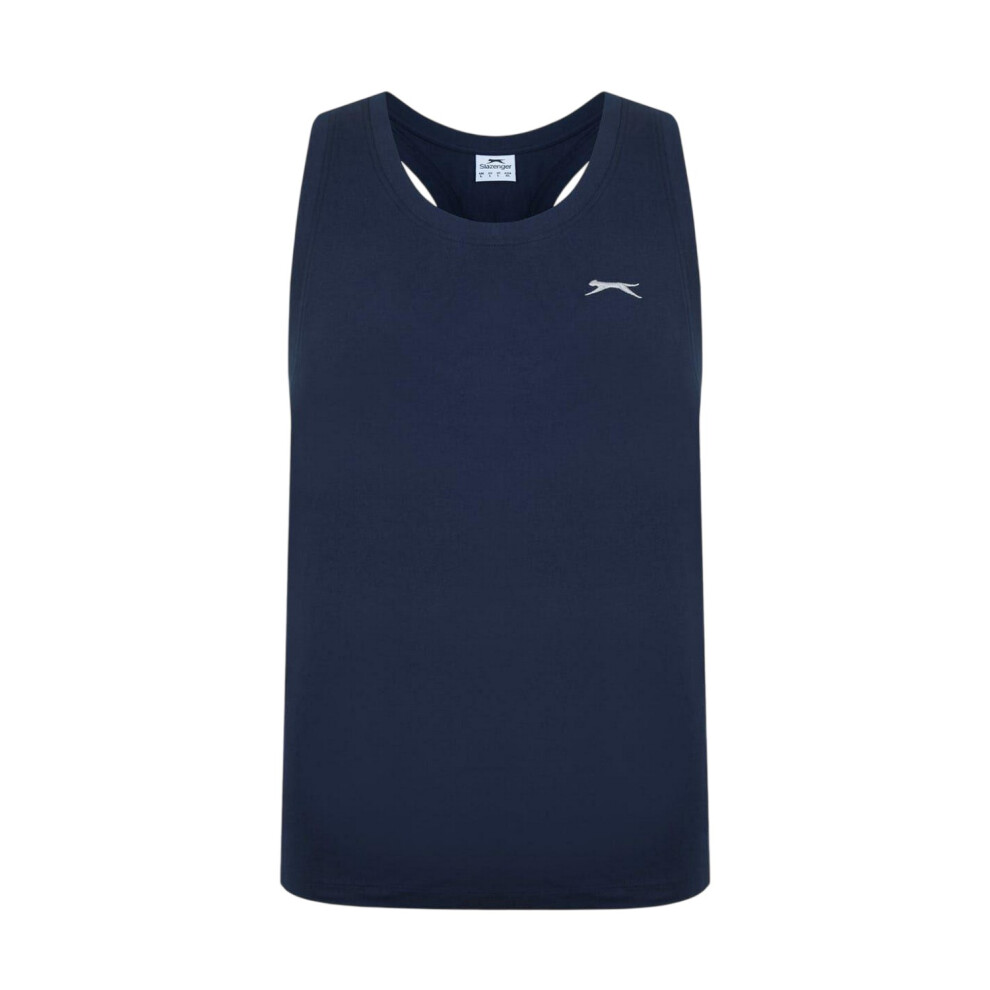 Slazenger (3Xl, Navy) Mens Cotton Sleeveless Vest Top Blue,Multicoloured