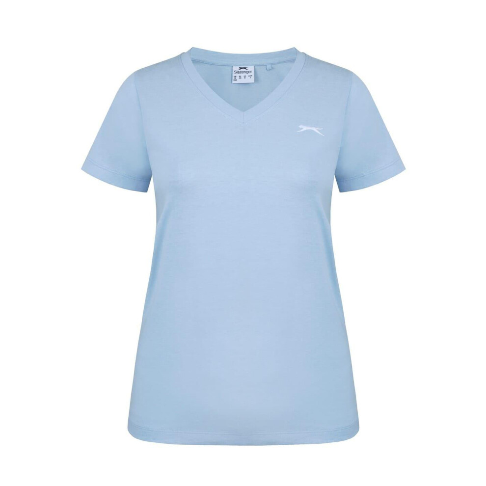 Slazenger (10 Uk, Light Blue/Black) Womens/Ladies T-Shirt Blue,Black