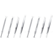Mehrzweckpinzette Schmuckwerkzeug Edelsteinhalter Diamantschmuckpinzette 8Er-Set Extra Feine Pinzette