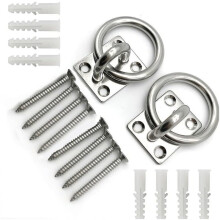 Marine Eye Plate Stainless Steel Universal with Ring - Optimal Rust Protection for Boats