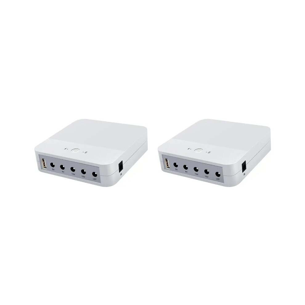 2X 13200Mah Usb 5V 9V 12V 19V Uninterruptible Power Supply Ups Battery Backup Unit With 5.5X2.5mm Cable 4714030195013