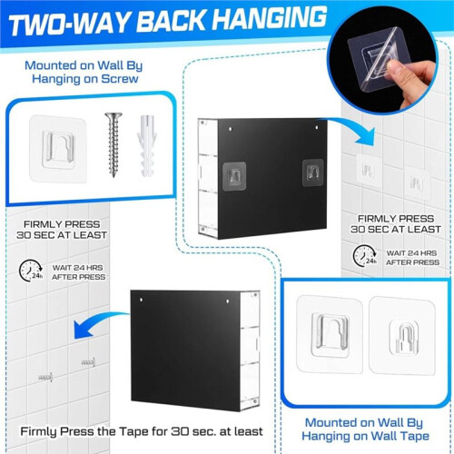 Acrylic   Display Case Wall Mounted   Holder 3 Layer Clear Display Box for 12 Balls 2