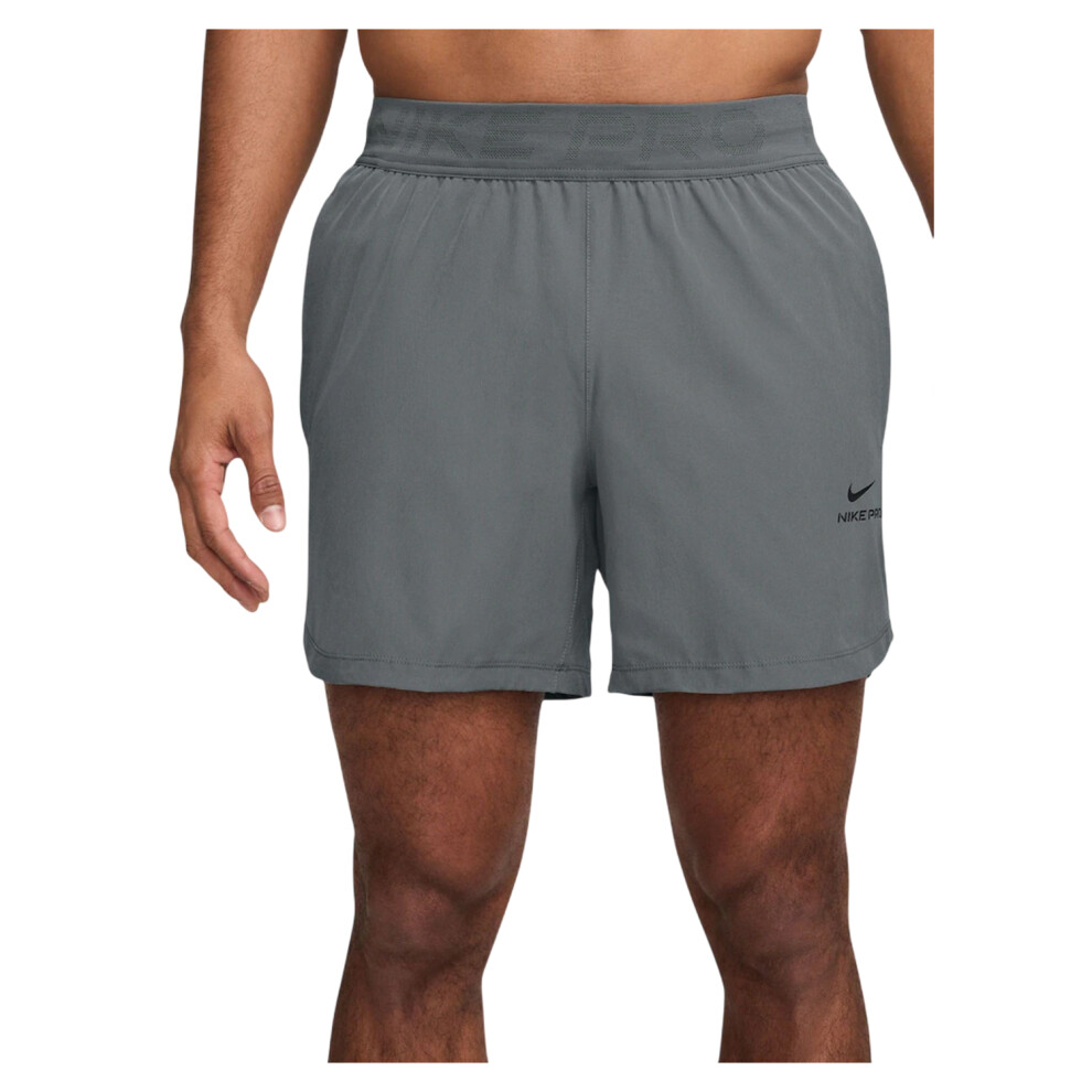 Nike (Xxl, Smoke ) Mens 6 Dri-Fit Running Shorts Grey