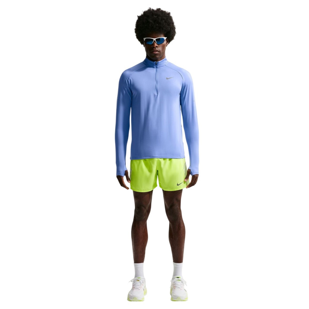 Nike (L, Royal ) Mens Stride Running Top Blue