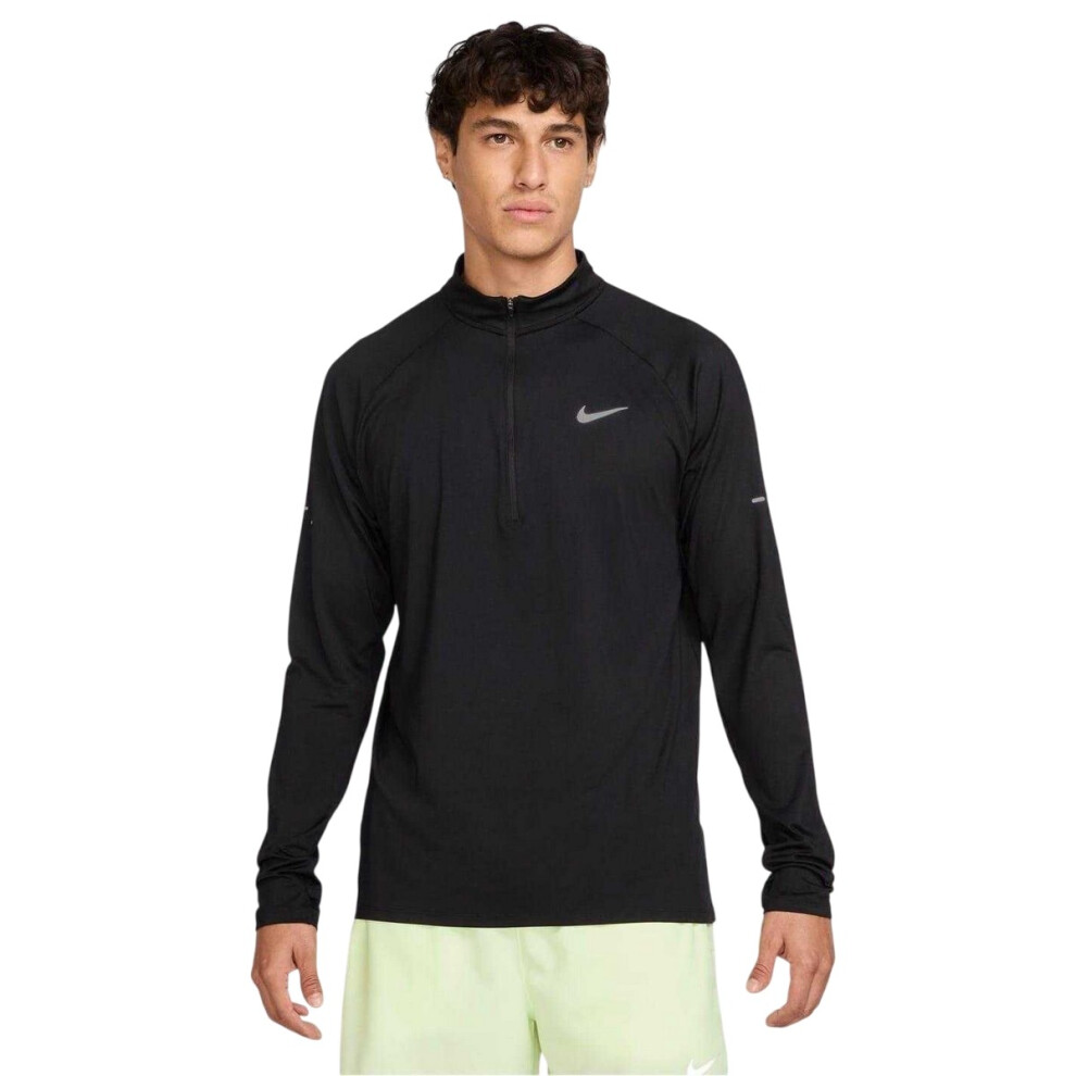 Nike (L, ) Mens Stride Running Top Black