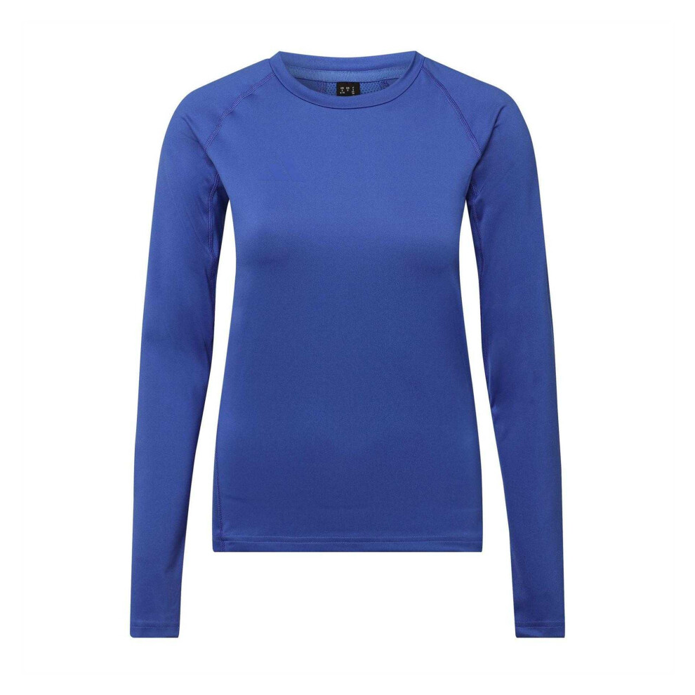 Adidas (16 Uk, Lucid Blue) Womens/Ladies Techfit Relaxed Fit Long-Sleeved T-Shirt