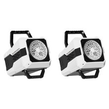 2X Máquina de Bolhas, Máquina de Bolhas Automática com Luzes LED para Jogos Aquáticos Internos/Externos, Máquina de Bolhas Portátil, Festa