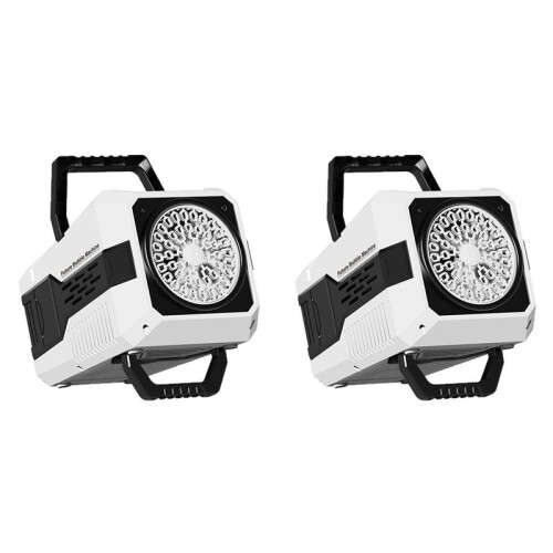 2X Bubble Machine, Automatic Bubble Machine with LED Lights for Indoor/Outdoor Water  Portable Bubble Machine, Party 1