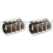 2-Pack Acryl Riemorganizer voor Kast en Lade - 8 Afneembare Compartimenten, Transparante Riemhouder, Past op de Meeste Maten
