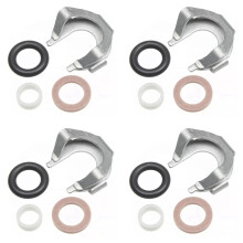 4X Car Fuel Injector Repair Kit O-Ring Repair Seal Kit 03H198149 for Q7 3.6L 2007-2016