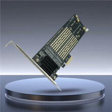 2X Adaptateur PCIE X1 Vers Double SSD M.2 NVME M-KEY pour Cartes D'Extension SSD 2230/2242/2260/2280.