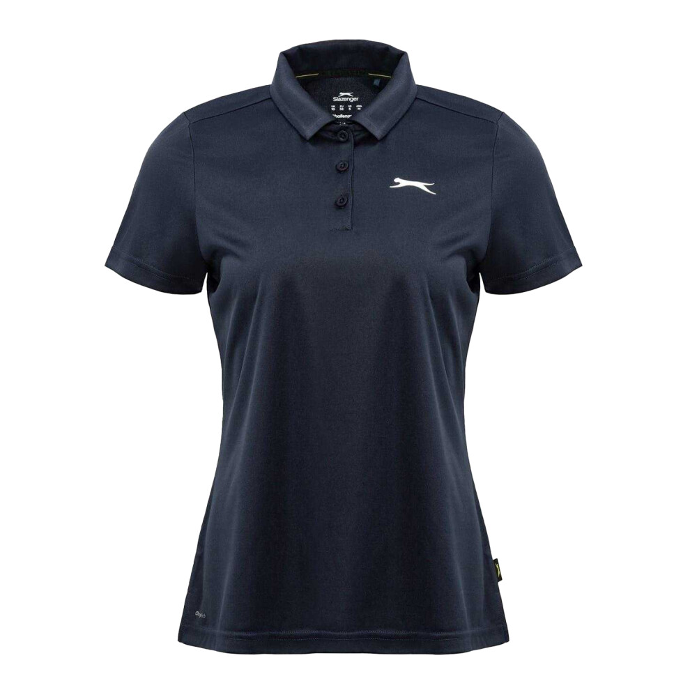 Slazenger (8 Uk, Navy) Womens/Ladies Plain Polo Shirt Blue,Multicoloured