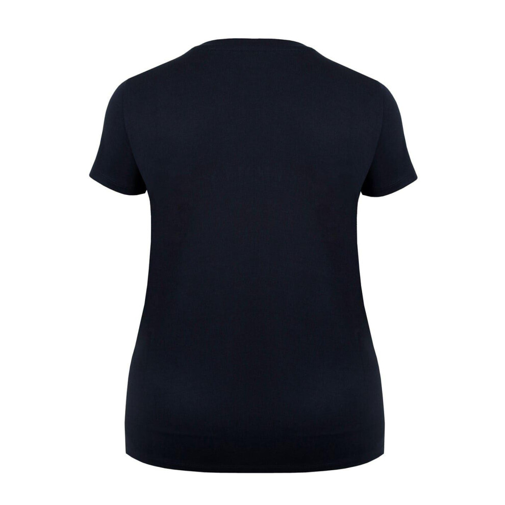 Slazenger (8 Uk, ) Womens/Ladies Plain Crew Neck Fitted T-Shirt Black