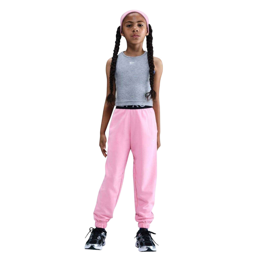 Nike (13 Years, ) Childrens/Kids Pro Dri-Fit Jogging Bottoms Pink