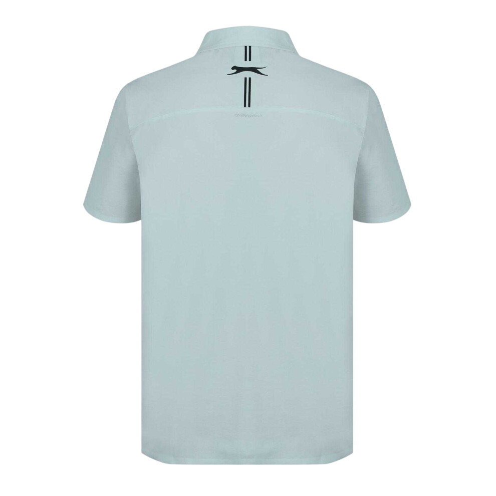 Slazenger (M, Grey) Mens Polyester Golf Polo Shirt