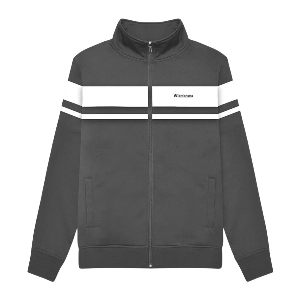 Lambretta (L, Iron/White) Mens Championship Jacket