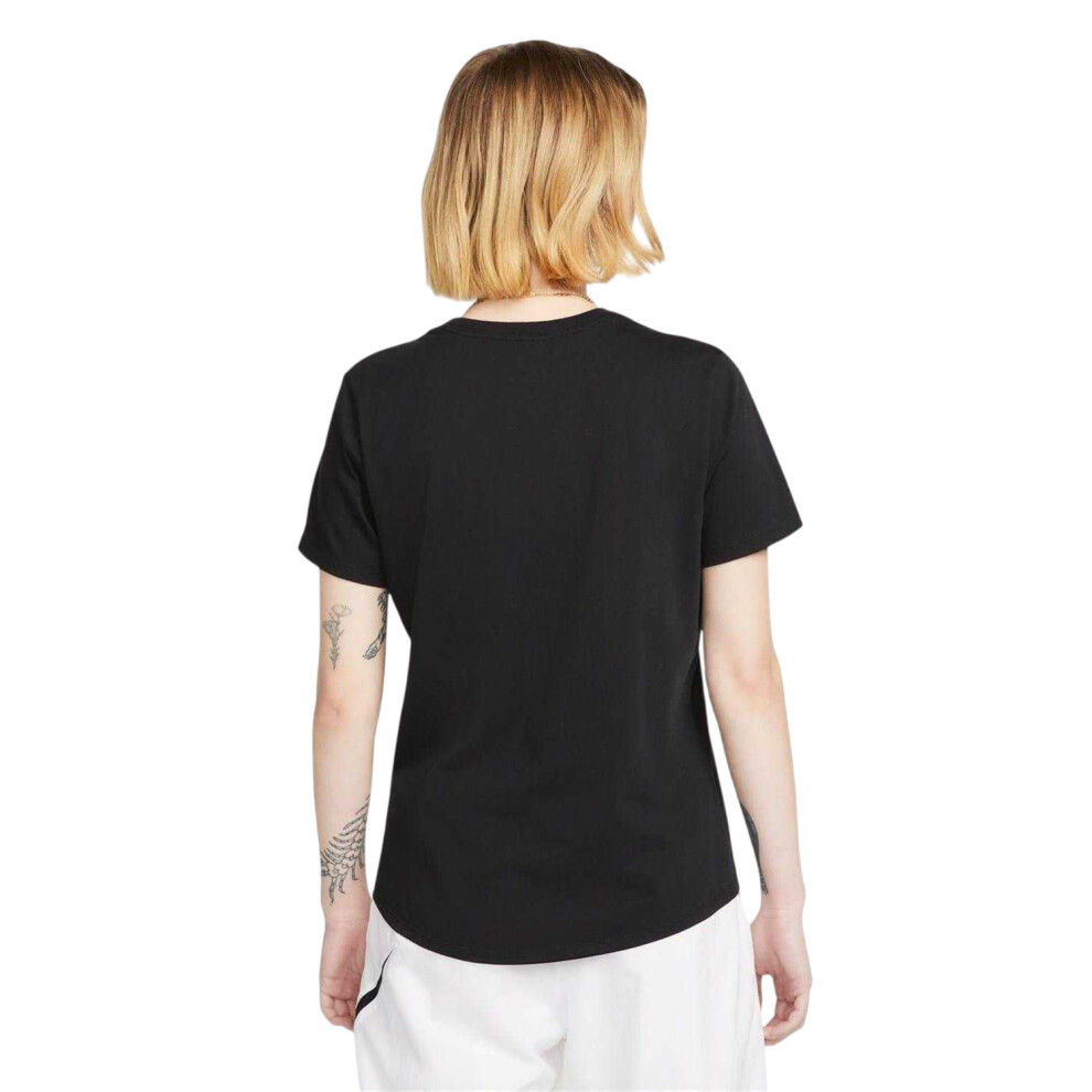 Nike (8 Uk, ) Womens/Ladies Club T-Shirt Black