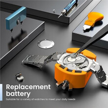 Kit de Réparation de Montres : Remplacement de Pile, Nettoyage D'Encre, Redimensionnement, Outil D'Ouverture, Tournevis, Outil pour Bracelet
