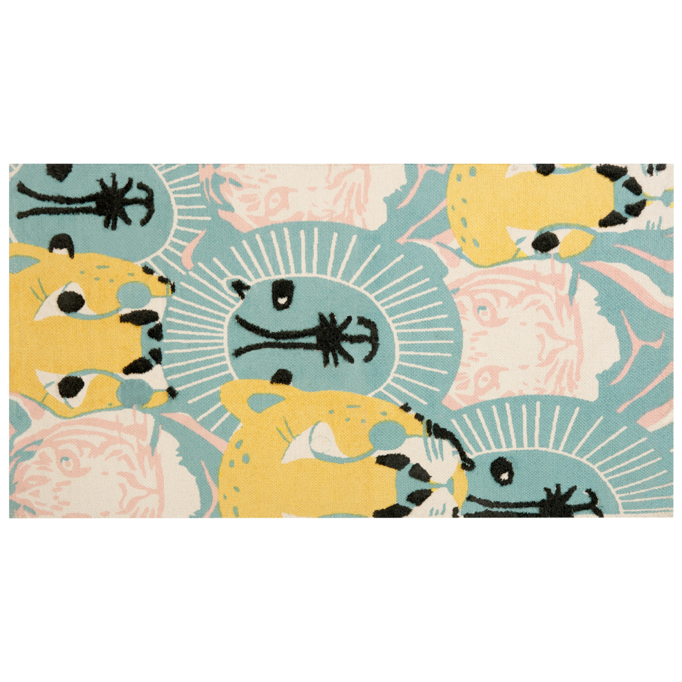 Beliani Kids Rug Tutut Multicolour 80 X 150 Cm Cotton