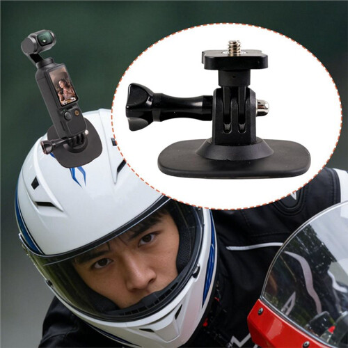 Motorcycle Helmet Sticky Mount for  Action Cameras - Compact Secure and Adjustable 1
