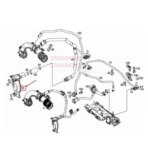 2700109903 Oil Water Separator for - A-Class B-Class C-Class E-Class,W213 E30 A0009976912 2