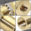 4 Pcs 1/4 Bulkhead Brass Pipe Fitting Anchor Coupling Bulkhead Tank Fitting 1/4" Bulkhead Tank Fitting Hose Connector 5