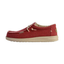 Mocassim com Cadena Hey Dude Wally Trançado - Vermelho
