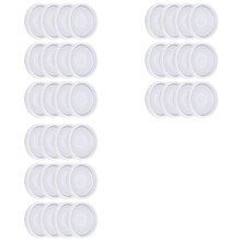 36 Pack DIY Runde Silikon Untersetzer Formen Silikon Harz Form Klare Epoxid Formen zum Gießen mit Harz