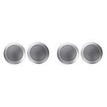 4x Car Dashboard Speaker Trim Cover Aluminum Alloy for 90 110 130 2004-2016 for XE XF