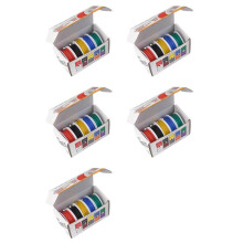25x el Silicón Flexible del Alambre Eléctrico 22AWG Ata el Alambre de Cobre Estañado Trenzado Calibre de los Alambres 22 5 Colorea el 16.4ft/los 5m