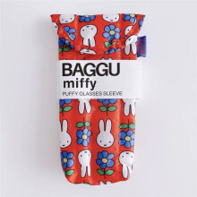 (Red)Borsa occhiali coniglietto Miffy morbida foderata in cotone con flip cover per occhiali da sole