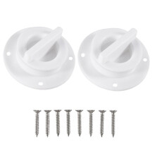 10X Universele Witte Nylon Marine Boot Spiegel Dekmontage Afvoer Scupper Klep Schroefdop Bung Stop Vervanging Accessoires