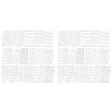 40Pack Letter and Number Stencils Reusable Alphabet Stencils Journal Supplies Templates for Kids Drawing
