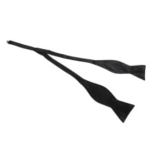 Tuxedo Tie Satin Bow Tie for Men - Black