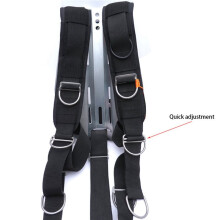 4X Skuba Tauchen Edelstahl Doppelter Zahnradschlitz Schnellanpassung D Ring Buckle Skuba Tauchen Gewicht Gürtel Hüter BCD Zubehör