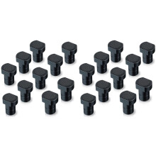 Paquet de 16 Pinces pour Banc de Chien pour Établi, Trou pour Chien avec Coussinet Antidérapant, Butées en Alliage D'Aluminium, 20 mm