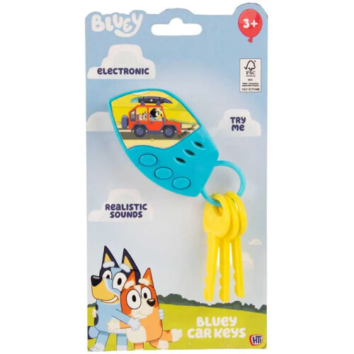 HTI Bluey Car Keys Interactive Toy With Sounds 2
