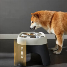 2X Dog Elevated Feeder Anti Knock Stainless Steel Raised Dog Bowl Elevated Bowls for Dog Cat Bowl