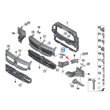 2 Par de Kit de Montaje de Soporte para Conducto de Aire de Automóvil 51647434061 51647434062 para  2 3 4 Series G20 G21 G28 G22 G23 G42 2018-2022